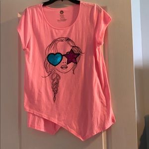 Teen long shirt sleeve tunic